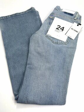 RE/DONE 70s Mid Rise Bootcut Jeans Opal Indigo Size 24